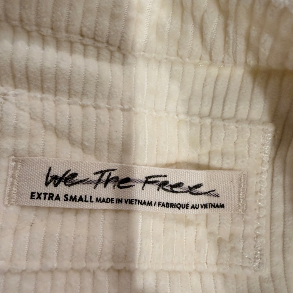 BNWOT Free People - We The Free Oversized Cream Buttoned Tunic Top - Picture 8 of 13